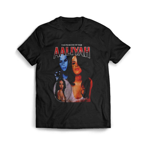 The Princess Of R And B Aaliyah Vintage 90s Men's T-Shirt Tee