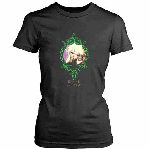 The Record Of Lodoss War Anime Logo Art Womens T-Shirt Tee