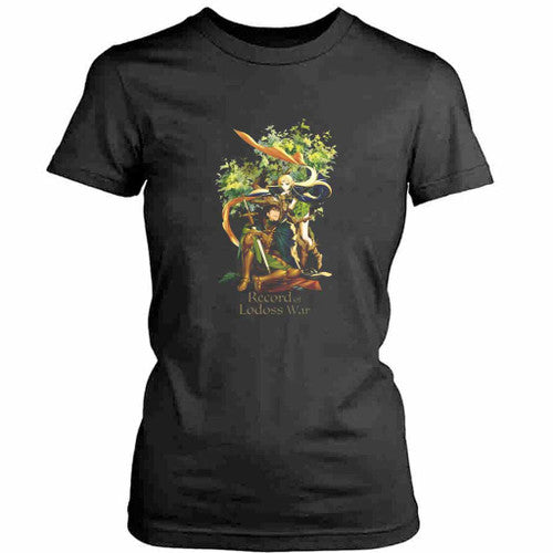 The Record Of Lodoss War Anime Love Art Womens T-Shirt Tee
