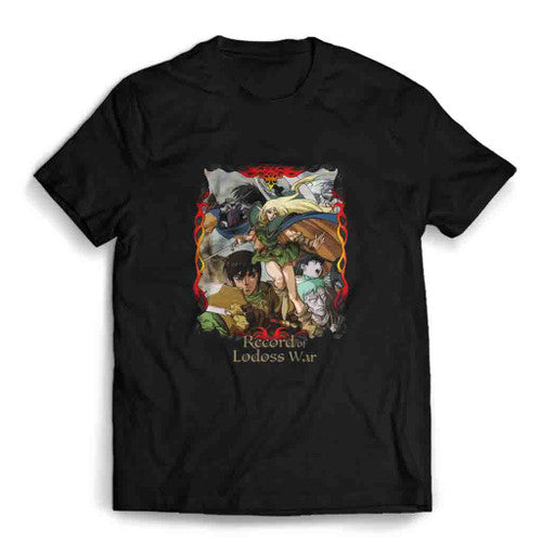 The Record Of Lodoss War Anime Samurai Mens T-Shirt Tee
