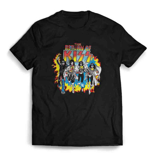 The Return Of Kiss Band Unmasked Graphic Mens T-Shirt Tee