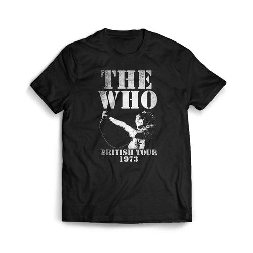 The Who Ladies British Tour 1973 Mens T-Shirt Tee