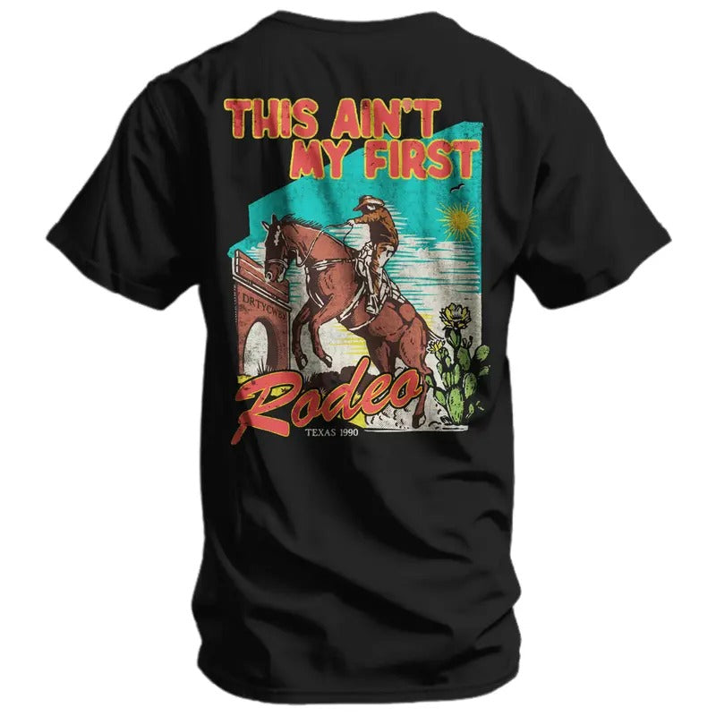 This Ain't My First Rodeo Vintaged Men's T-Shirt Hoodie, Sweatshirt | HypeCrazeTee.com