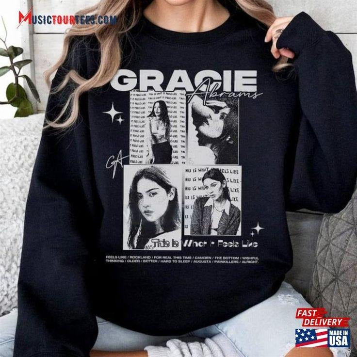 This Is What It Feels Like Gracie Album Abrams Sweatshirt Music Fan Gift Sweatshirt T-Shirts, Hoodie | HypeCrazeTee.com