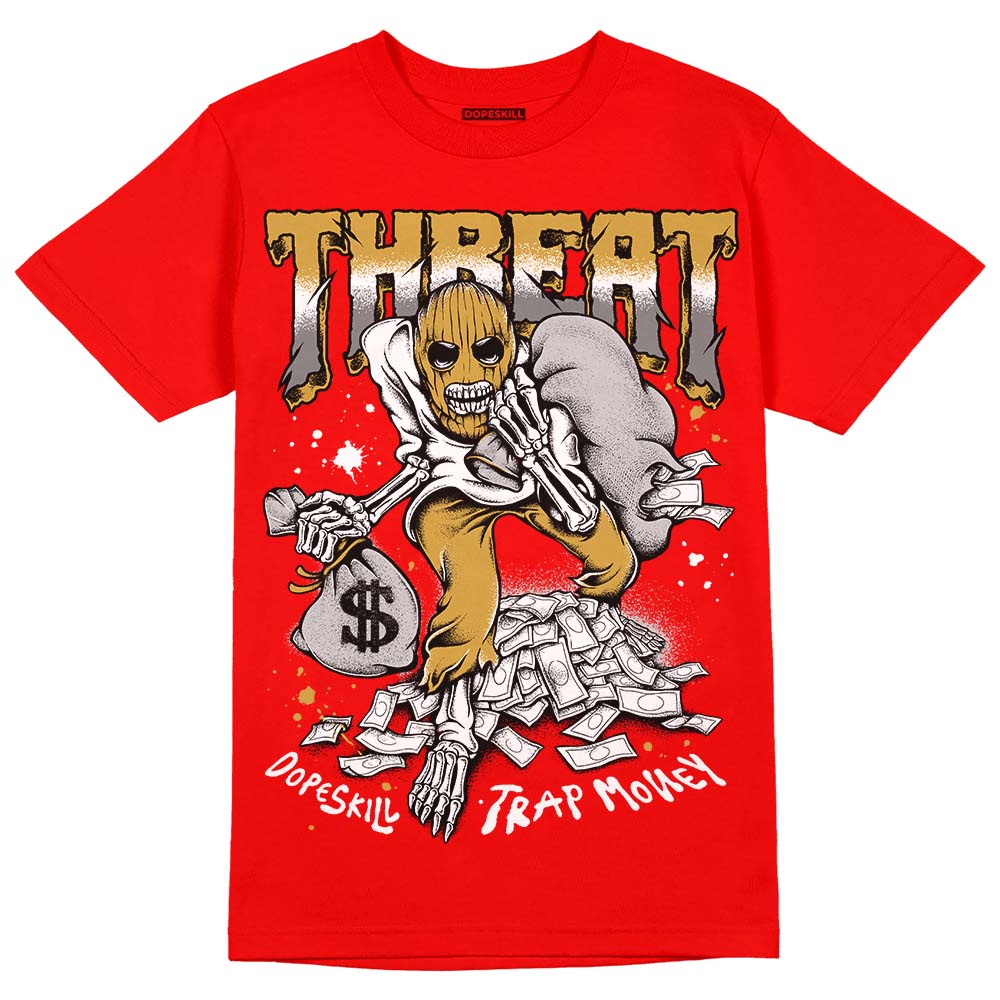 Red Collection DopeSkill Red T-shirt Threat Graphic