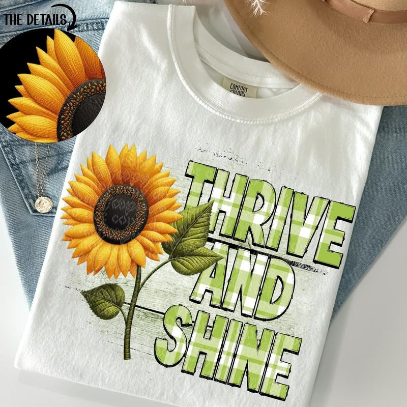Thrive and Shine DTF Transfers - THIS IS NOT A SHIRT Hoodie, Sweatshirt | HypeCrazeTee.com