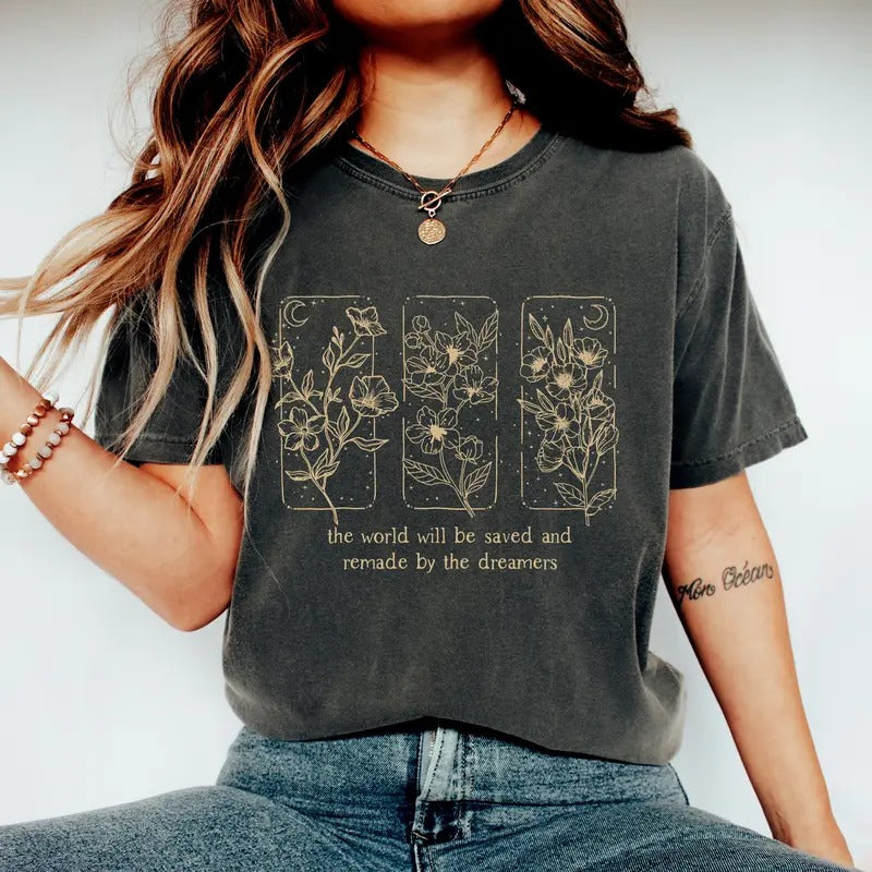 Throne Glass Flower Aelin Quote Shirt Throne Glass Comfort Colors Shirt Thirteen Sarah J Maas Book Lover T-Shirts, Hoodie, Sweatshirt