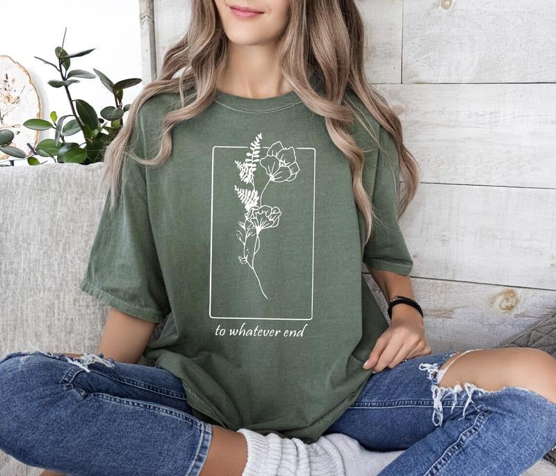 Throne Of Glass Shirt, Flower Aelin Quote Sweatshirt, The Thirteen Shirt, Sarah J Maas Sweater, Fireheart, court of...