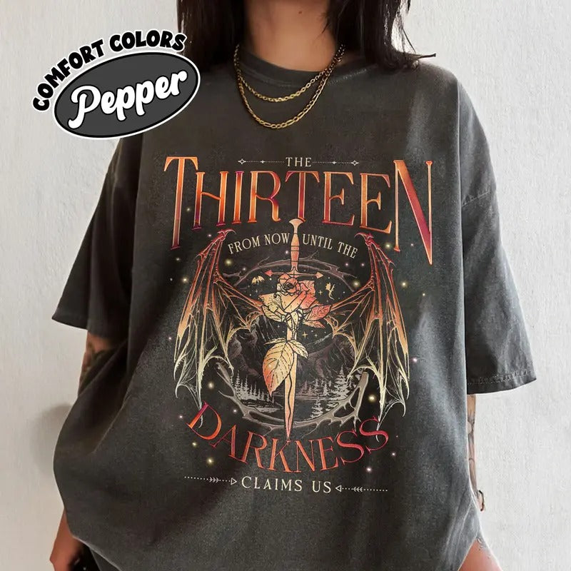 Throne Of Glass The Thirteen Comfort Colors Shirt, Manon Blackbeak Fan TShirt, SJM Shirt Merch, Bookish Womenswear...