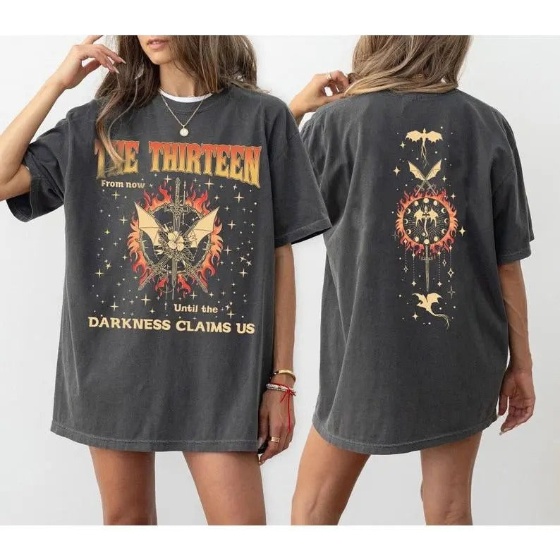 Throne Of Glass The Thirteen Shirt, We Are The Thirteen, From Now Until The Darkness Claims Us Shirt, Sjm Merch,...