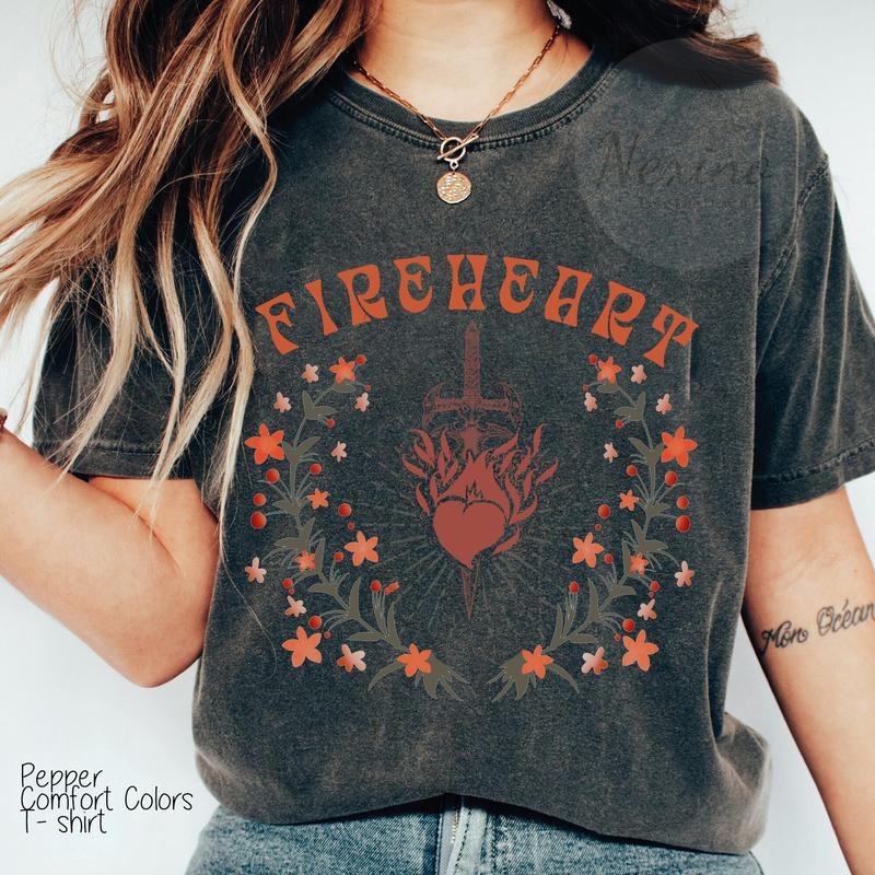 Throne of Glass Fireheart Shirt, Throne Of Glass T-shirt, Terrasen To Whatever End Kingdom Of Ash Shirt, ACOTAR Shirt,...
