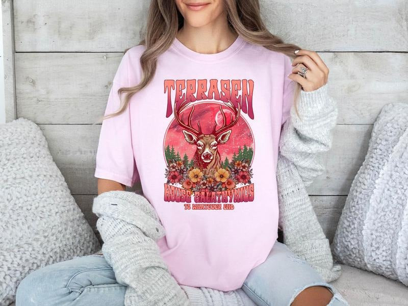 Throne of Glass T-Shirt, Terrasen To Whatever End Shirt, House Galathynius, Sjm Fan Merch, Acotar Series Shirt Hoodie,...