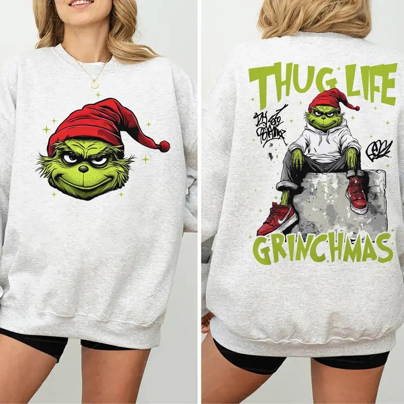 Thug Life Christmas Sweatshirt, Christmas Movie Character T Shirt, Thug life xmas 2024 Hoodie | HypeCrazeTee.com