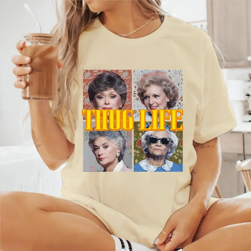 Thug Life H0rr0r Halloween Shirt, Movie Halloween unisex Cotton T-Shirt Womenswear Tshirt Comfort Fabric Hoodie, Sweatshirt