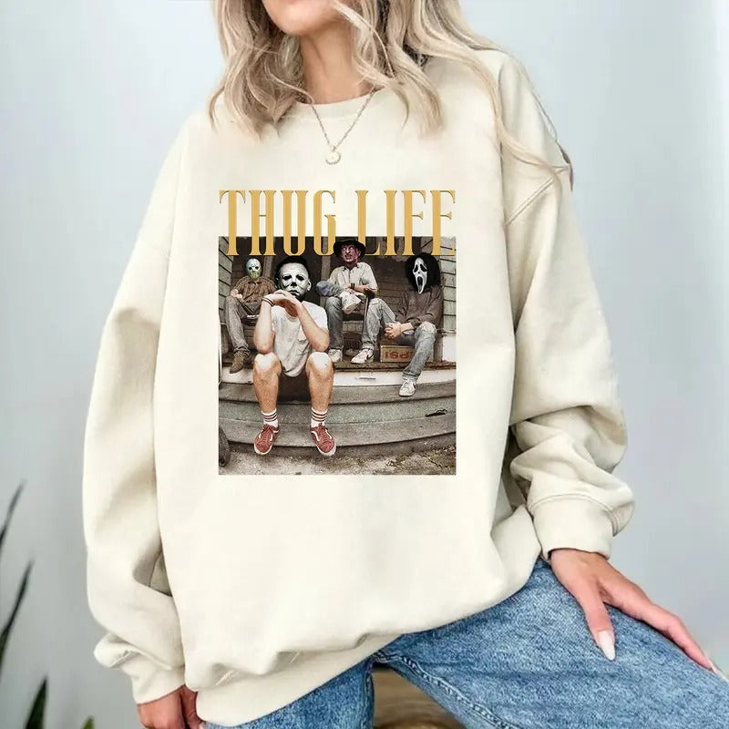 Thug Life Friends Halloween Friends Halloween Spooky Halloween Shirt Halloween Friends T-Shirts, Hoodie, Sweatshirt