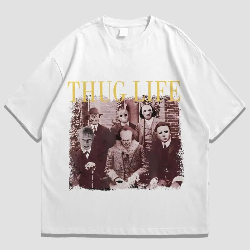 Thug shirt Life Scary Film Shirt Horror Halloween Tee Hoodie, Sweatshirt | HypeCrazeTee.com