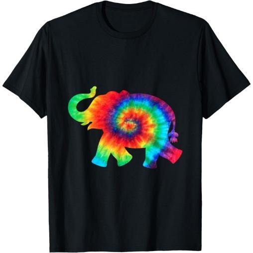Tie Dye Elephant Tie Dyed Save the Animals T Shirt T-Shirt Made in USA Hoodie, Sweatshirt | HypeCrazeTee.com