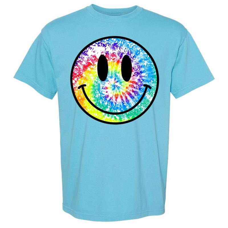 Tie-Dye Happy Face Comfort Colors T-Shirt 'NLB' Hoodie, Sweatshirt | HypeCrazeTee.com