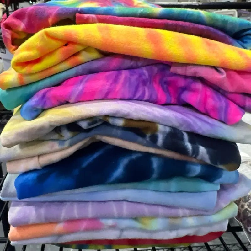 Tie Dye Tees Summer Tie Dye Tshirts Hippie Style Tees Unisex Tie Dye Spiral Rainbow T-Shirts Short Sleeve Pastel Tees...