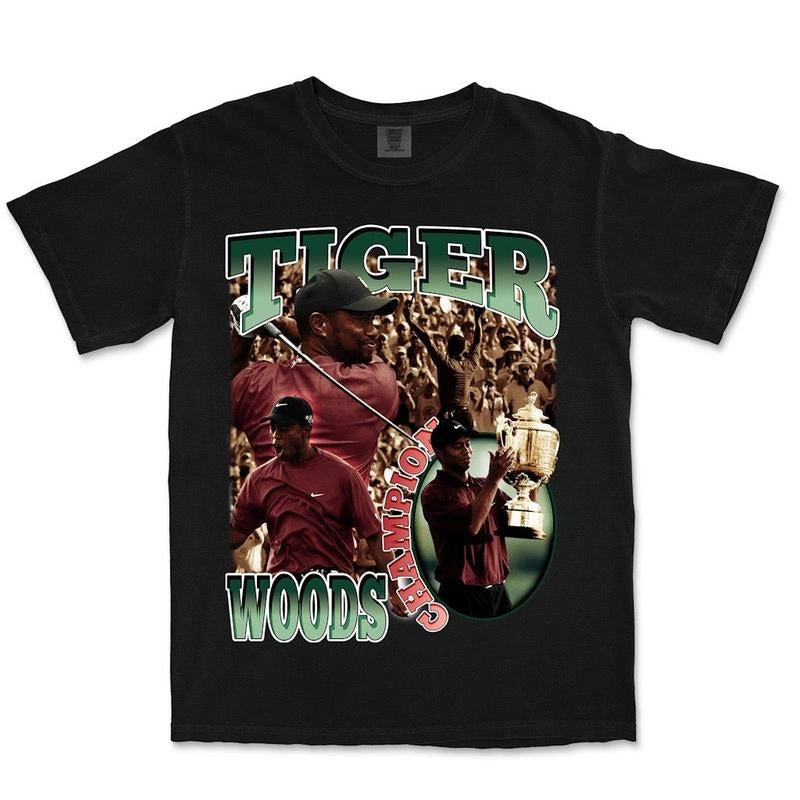 Tiger Woods Tee | Vintage Tee Graphic T-Shirt Sweatshirt Hoodie | Sport Tee - Gift For Fan | HypeCrazeTee.com