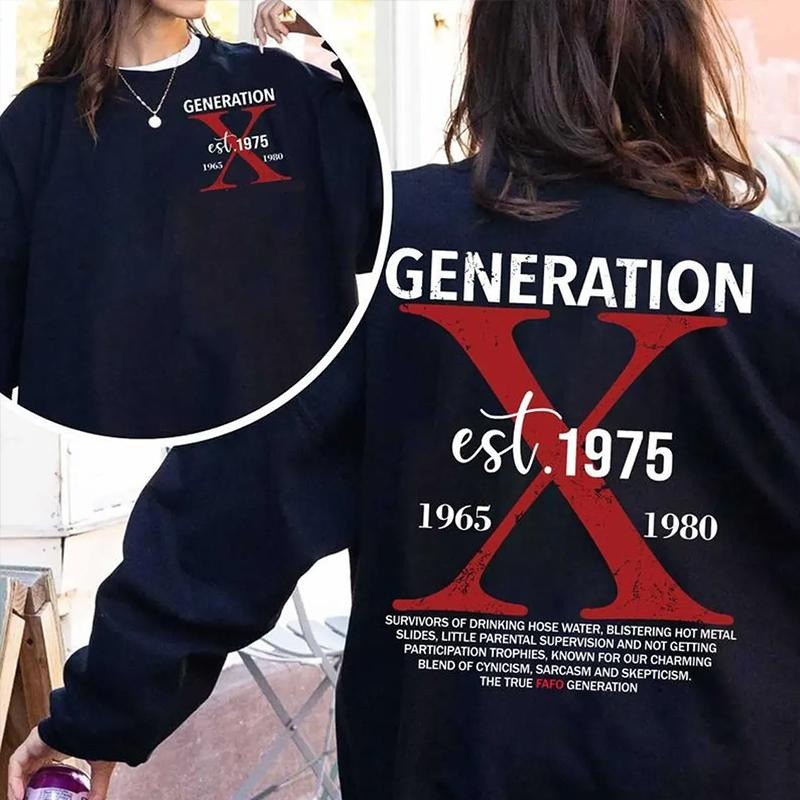 [Tiktok Shipping]  Custom Year Generation X Skull Hoodie New Version, FAFO T-shirt, Raised on Hose Water and Neglect,...