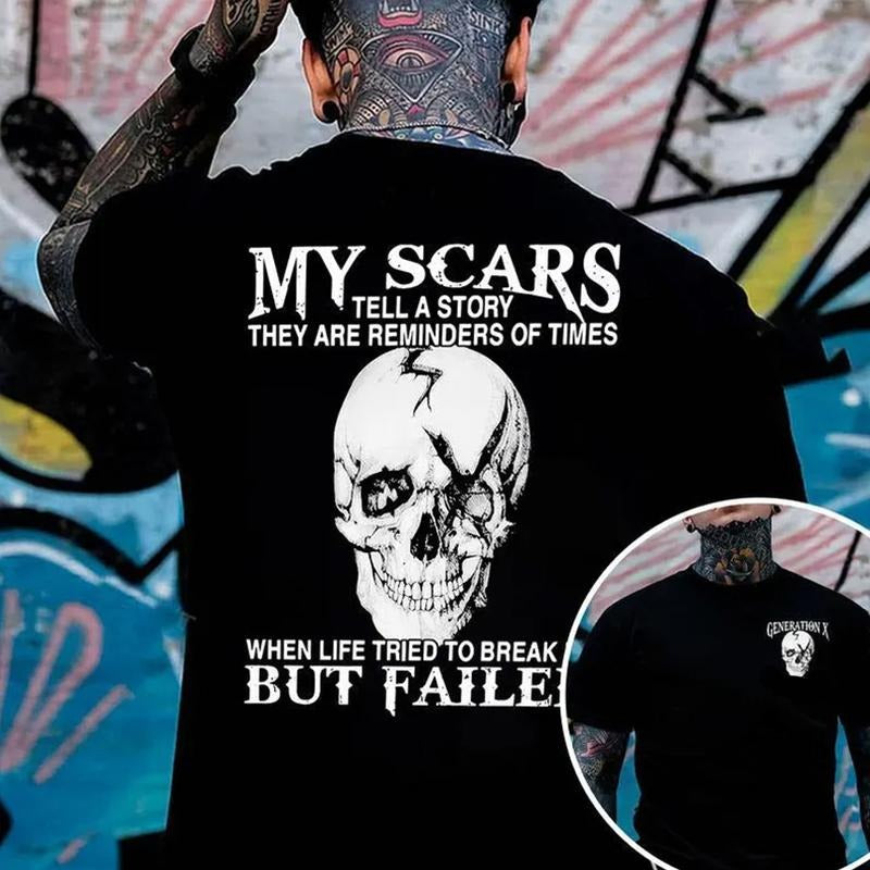 [Tiktok Shipping] Custom My Scars Tell A Story Graphic Hoodie, Generation X Custom Year Badass Generation T-shirt, Gen X...