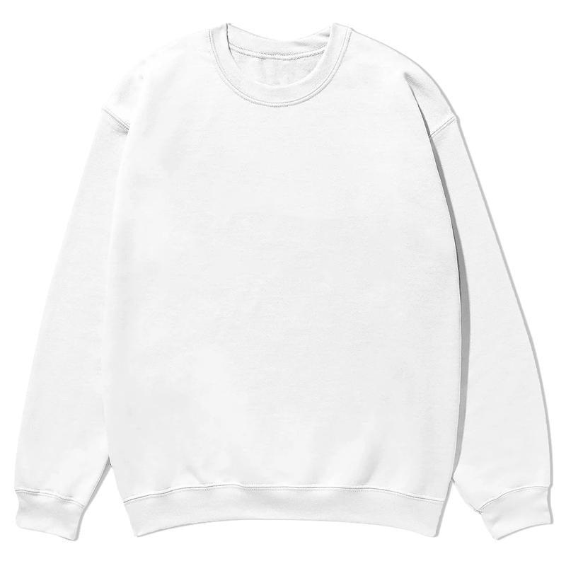 [Tiktok Shipping][Final Stock] Solid Color Unisex Classic Cotton Crew Neck Sweatshirt S-5XL Sizing basic Sweatshirt...