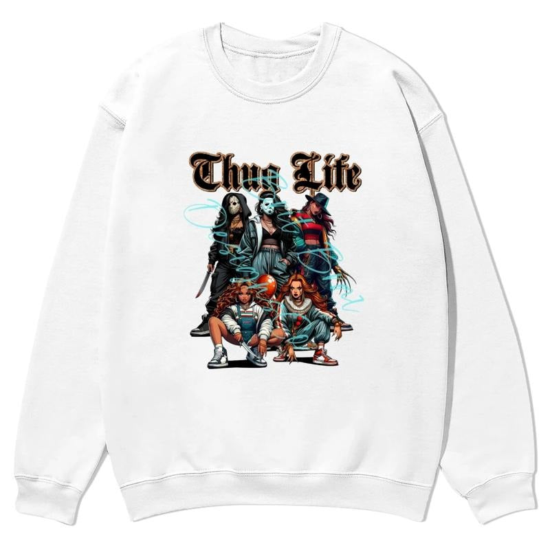 [Tiktok Shipping] Killer Halloween, boogie horror season crewnecks for men and women, full color fall sweatshirts, fun...