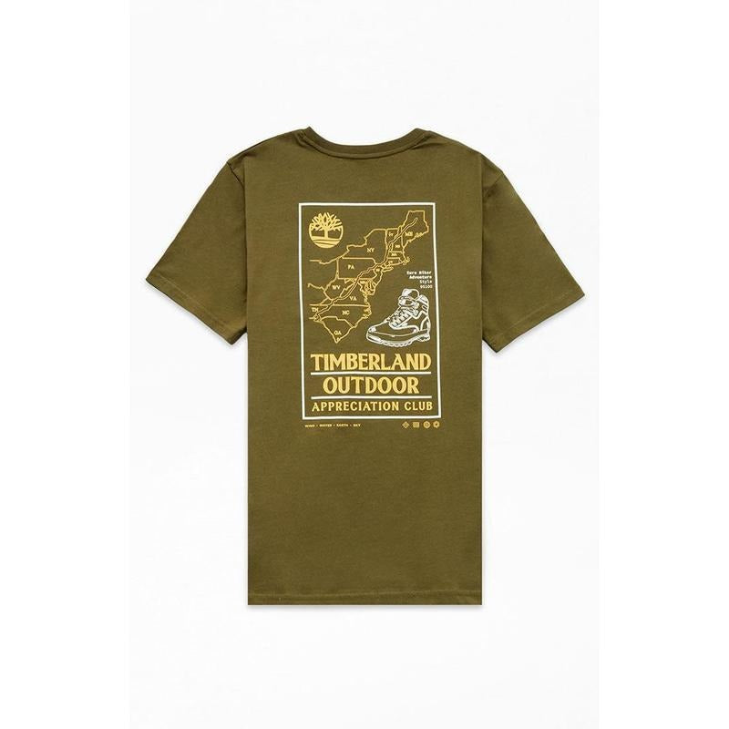 Timberland Men's Organic Outdoor Graphic T-Shirt - Multicolor Hoodie, Sweatshirt | HypeCrazeTee.com