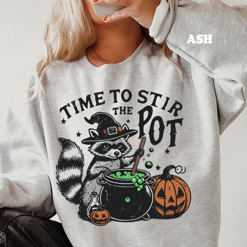 Time to Stir the Pot Shirt Crewneck ~ Unisex Apparel Relaxed Fit Printed In The USA Clothing Womenswear Casual Comfort...