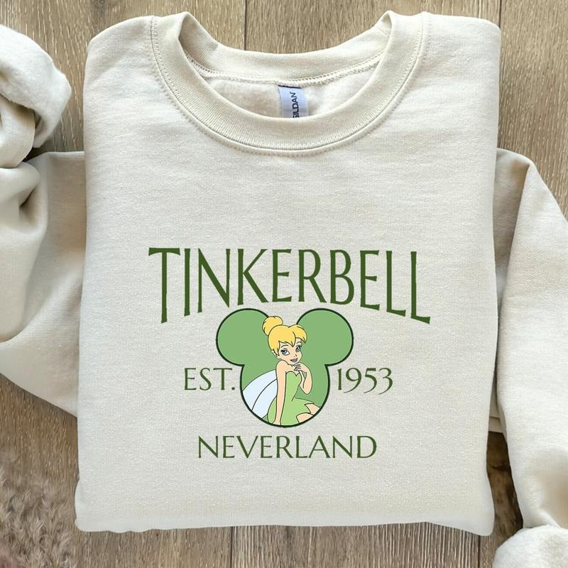 Tinkerbell Est 1953 Magic Kingdom Sweatshirt, Magic Kingdom Tinkerbell Sweatshirt, Magic Kingdom matching family hoodie,...