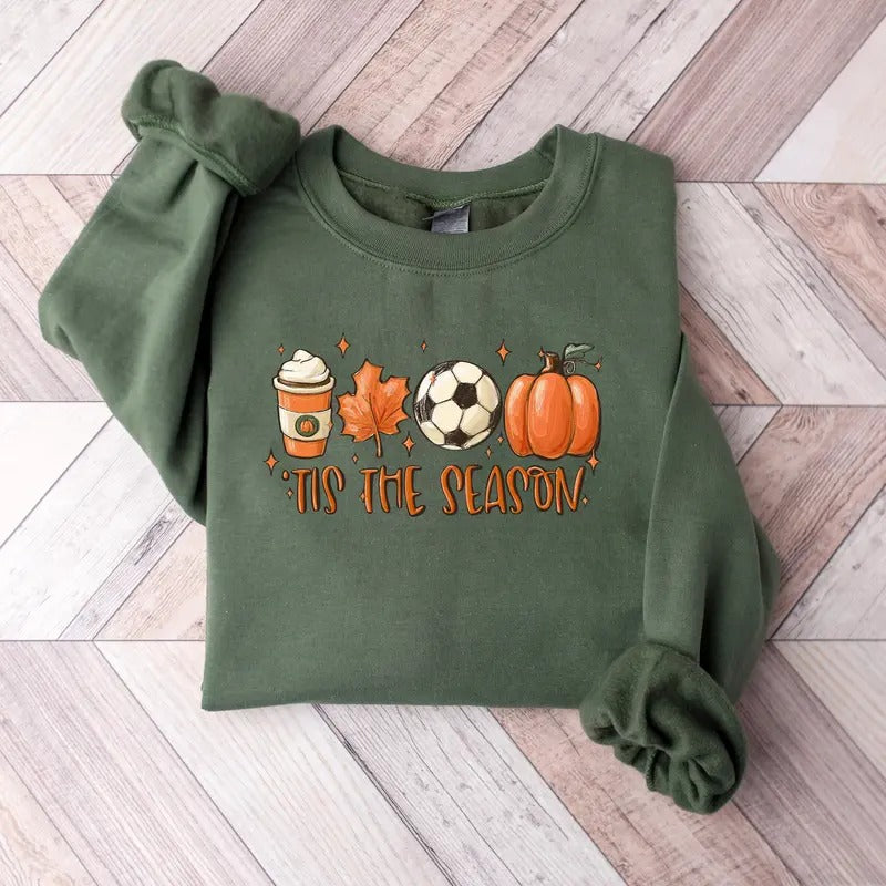 Tis' Season Fall Soccer Halloween Soccer Lover Halloween Spooky Soccer Soccer Player T-Shirts, Hoodie, Sweatshirt