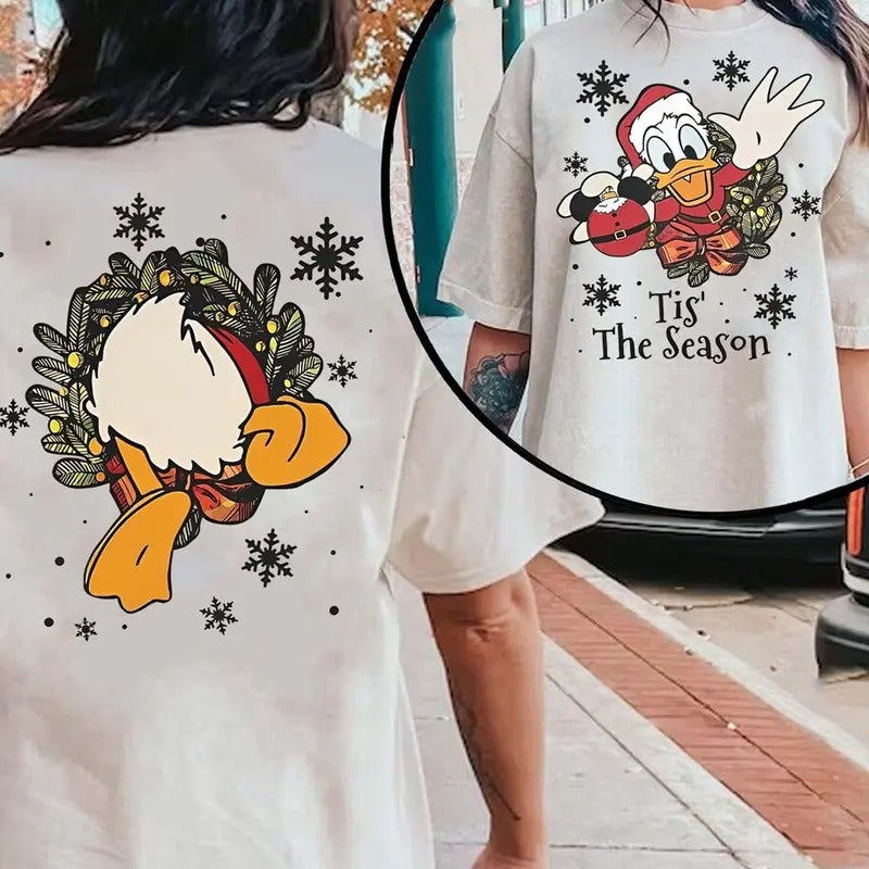 Tis' The Season Xmas 2 Sided Sweatshirt Tshirt, Friends Very Merry Christmas shirt, Matching Christmas Tee Hoodie