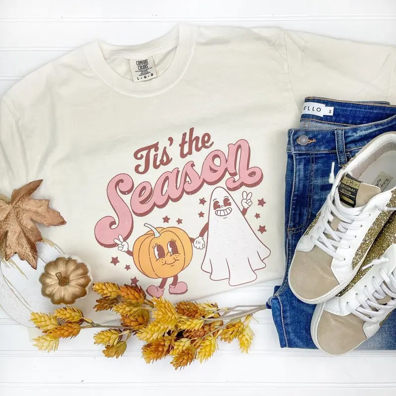Tis The Season Fall Comfort Colors T-Shirt Hoodie, Sweatshirt | HypeCrazeTee.com