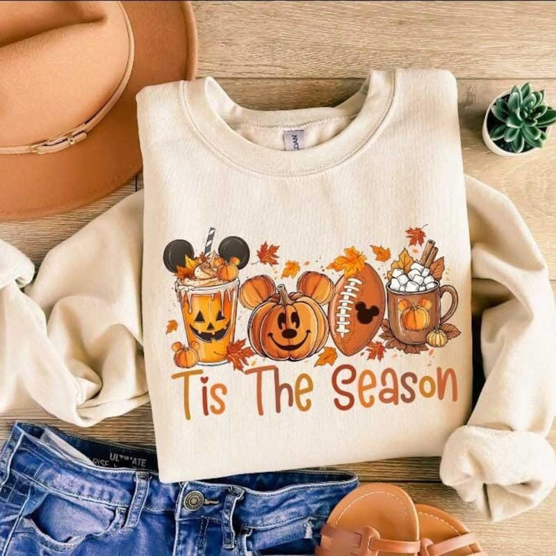Tis The Season Magic Kingdom Sweater, Magic Kingdom Sweatshirt, Magic Kingdom Fall Shirt, Fall Shirt, Miickeyy Autumn...