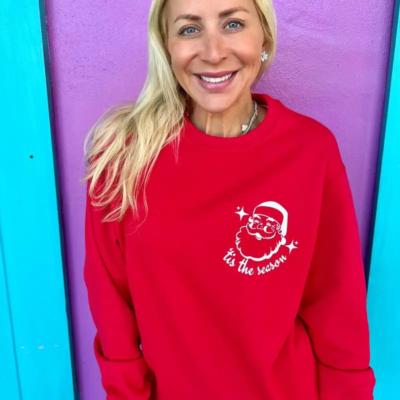 'Tis The Season Santa Sweatshirt T-Shirts, Hoodie | HypeCrazeTee.com