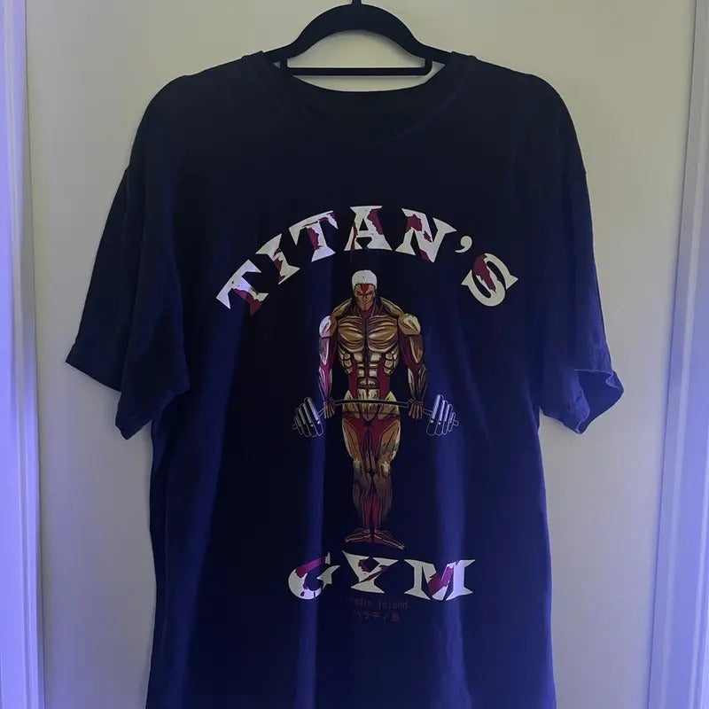 Titans Gym AOT Attack Titan Anime Fans Shirt T-Shirts, Hoodie, Sweatshirt
