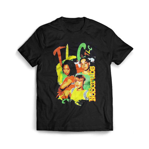 Tlc No Scrubs Black T Boz Left Eye Chilli Vintage Retro Men's T-Shirt Tee