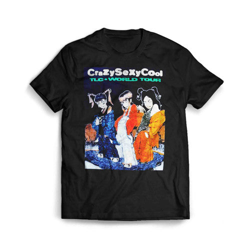 Tlc World Tour T Boz Left Eye Chilli Grey Vintage Men's T-Shirt Tee