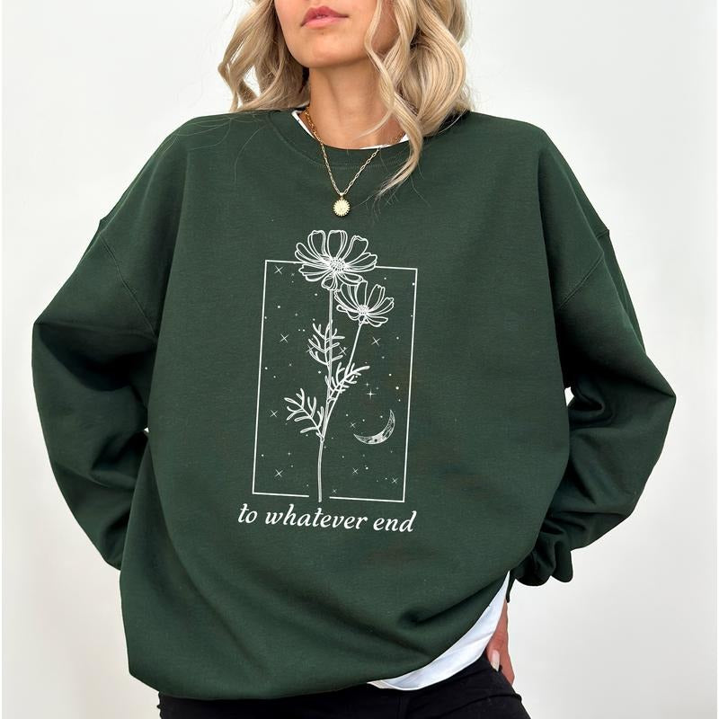 To Whatever End Sweatshirt, Book Nerd Sweater, Booktrovert Crewneck, Book Club Apparel Gifts, Comfy Long Sleeve Pullover...