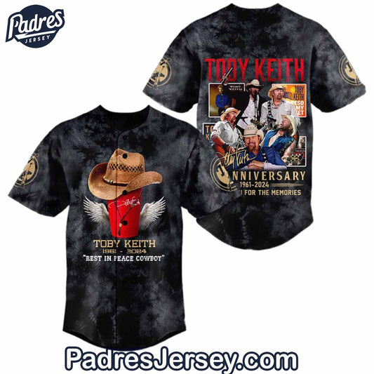 Toby Keith 1961-2024 Baseball Jersey Outfit - Padres Jersey Oasis: Elevate Your Baseball Style Game