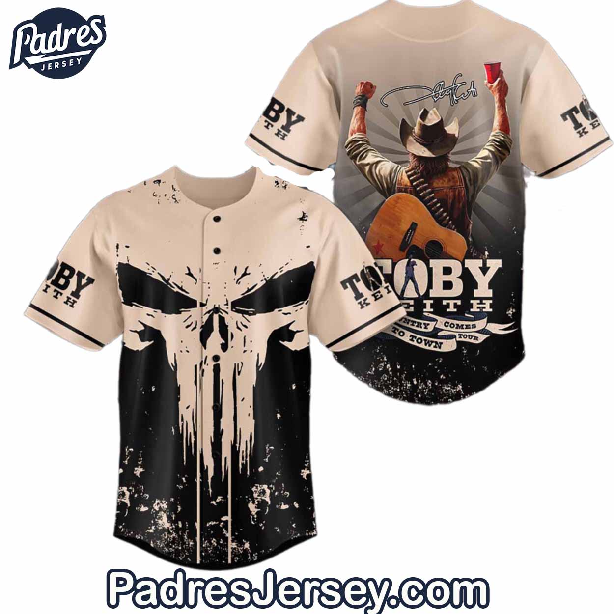 Toby Keith Baseball Jersey Outfit - Padres Jersey Oasis: Elevate Your Baseball Style Game