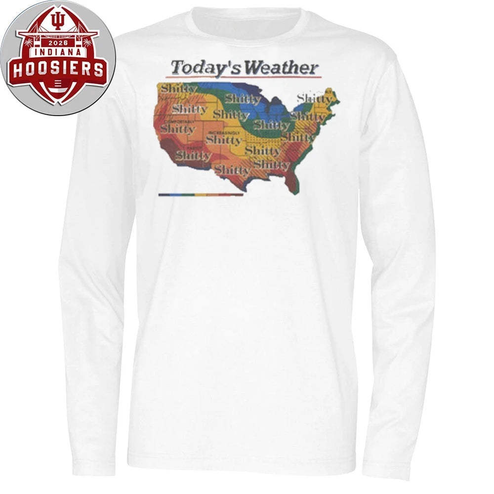 Today’s Weather Shitty Weather Map T-Shirt