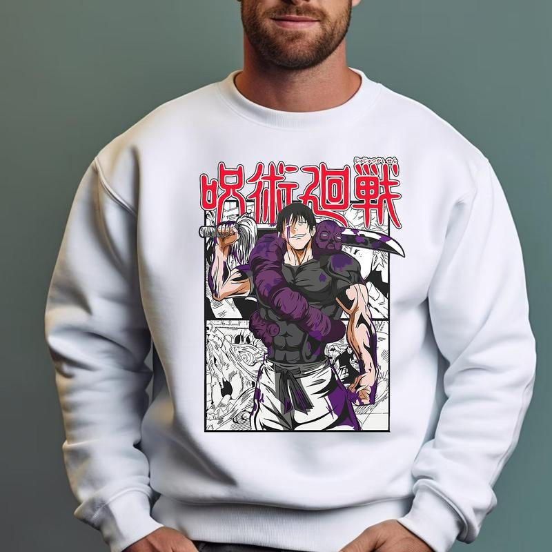 Toji Fushiguro T-shirt, Anime Sweatshirt Hoodie, Sweatshirt, Hoodie | HypeCrazeTee.com