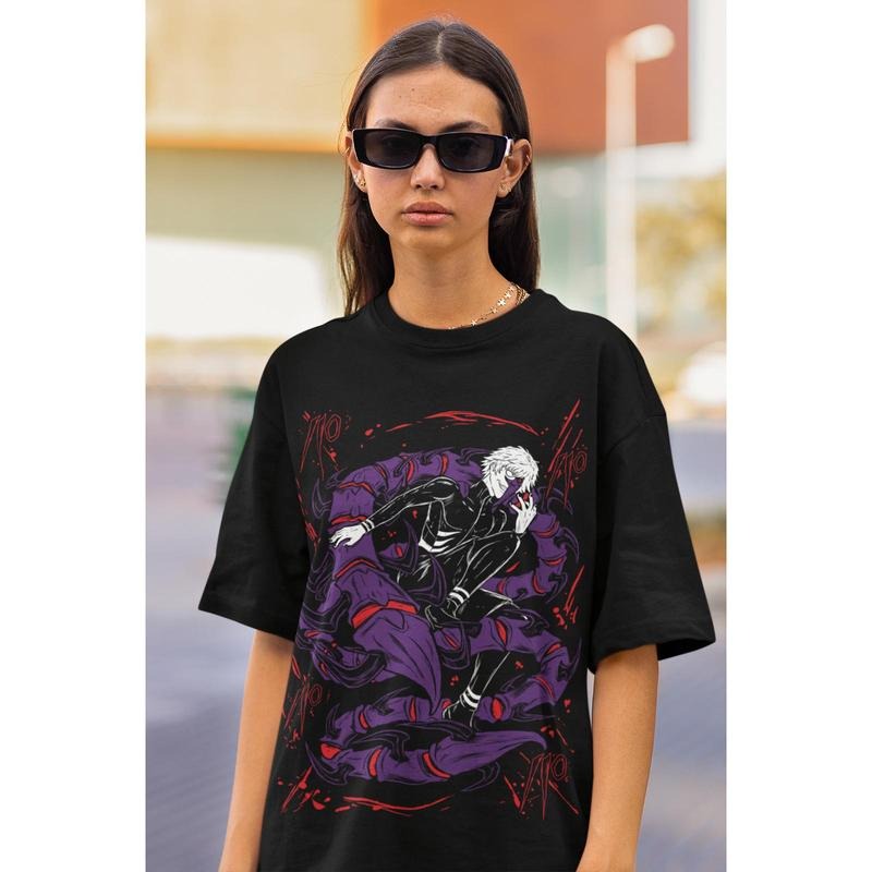 Tokyo Ghoul T-Shirt S-4XL Ken Kaneki T-Shirt S-4XL Japanaise Horror Manga Anime Gift Shirt Hoodie, Sweatshirt