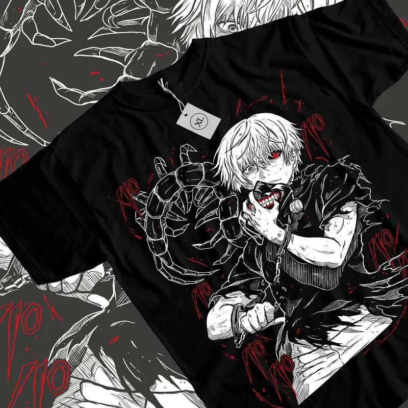 Tokyo Ghoul T-Shirt S-4XL Ken Kaneki T-Shirt S-4XL Japanaise Manga Anime Tshirt Tee Tshirt S-4XL Hoodie, Sweatshirt