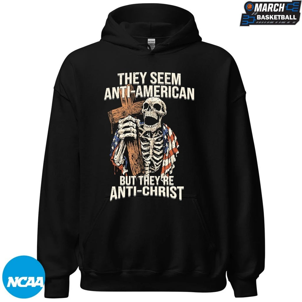 Tom MacDonald They Seem Anti American But They’re Anti Christ Skeleton T-shirts