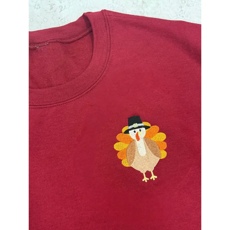 Tom The Turkey Embroidered Sweatshirt T-Shirts, Hoodie | HypeCrazeTee.com
