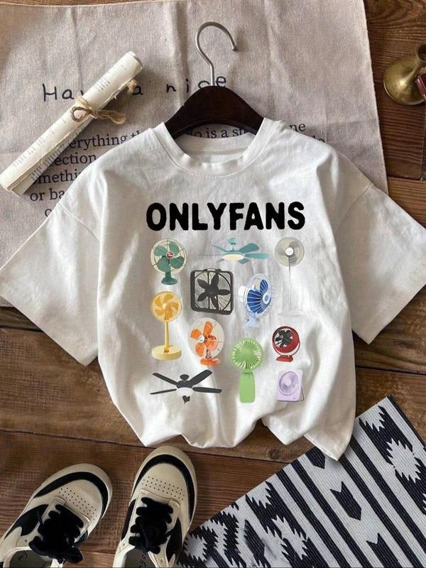 Tomato Print Loose T-Shirt in Casual Y2K Style, Retro Comfort with Cartoon Design, Unique Street Fashion for Summer style...