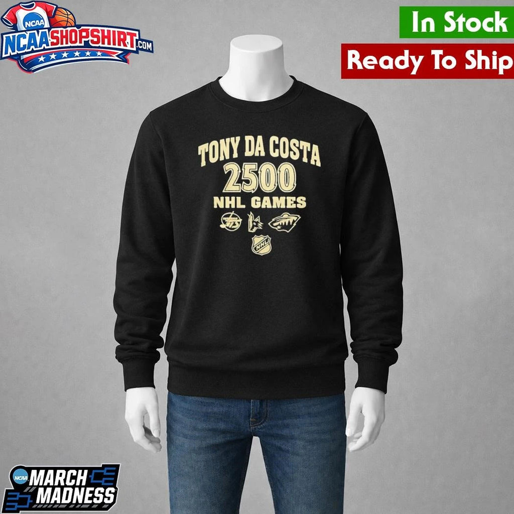 Tony Da Costa 2500 NHL Games Shirt